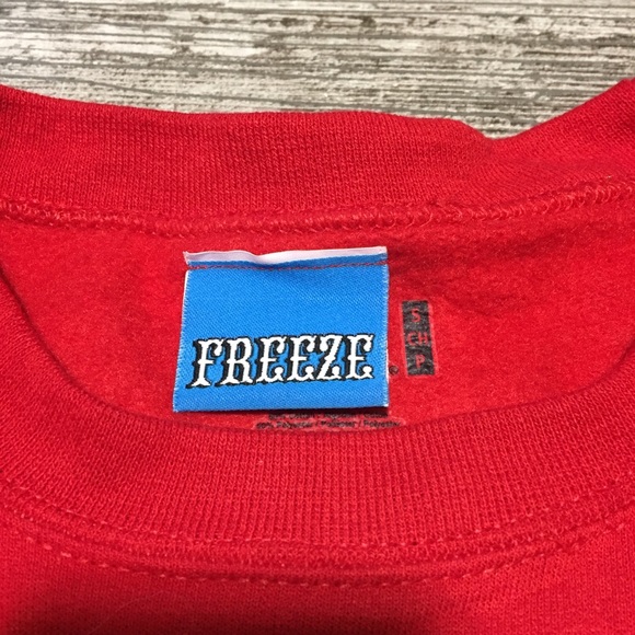 Freeze Sons Of Anarchy Sweatshirt Size S Red Black Pullover Fruit Of The Loom - Picture 7 of 7